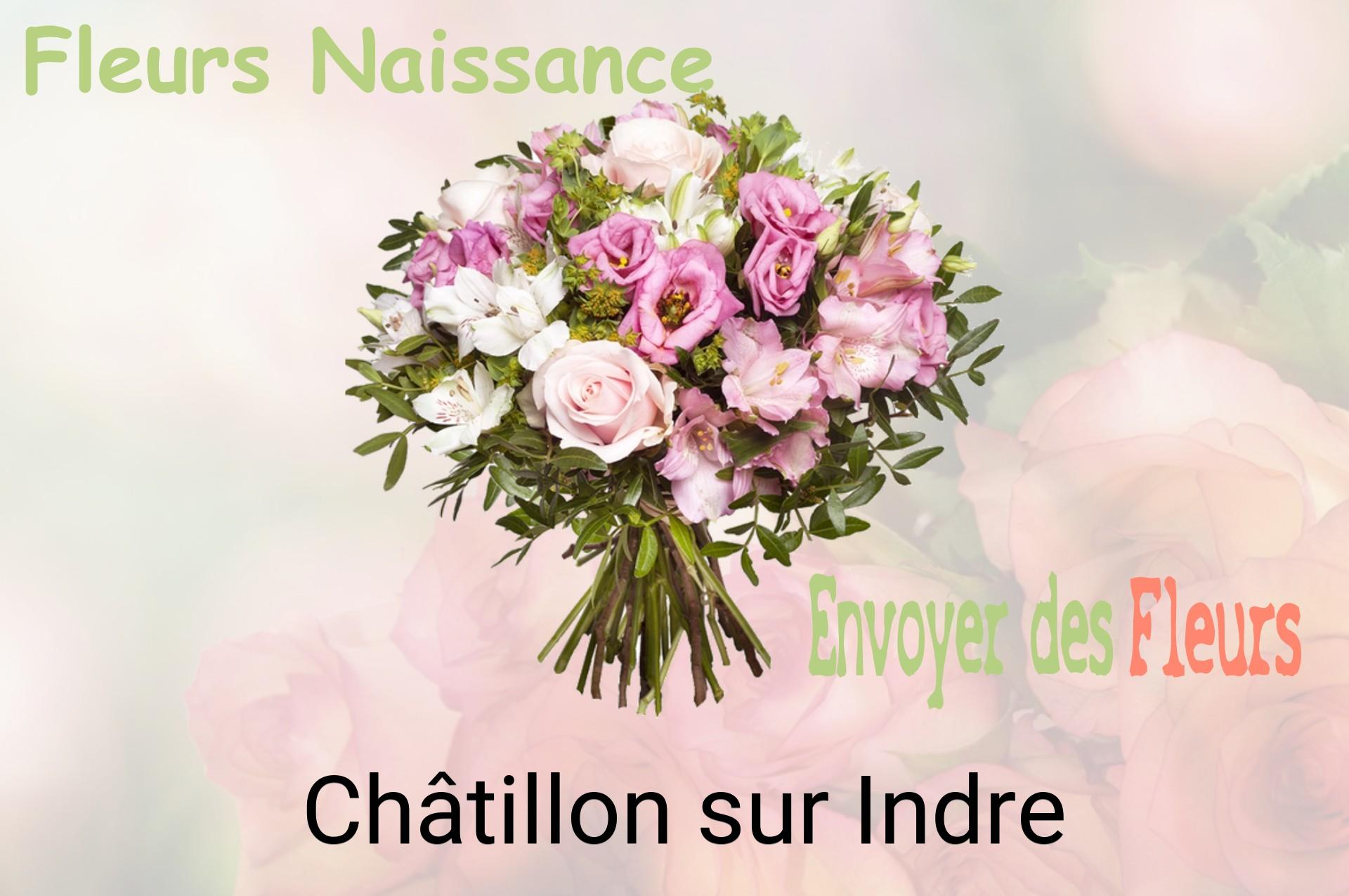 Bouquet de fleurs de naissance livré à Châtillon-sur-Indre
